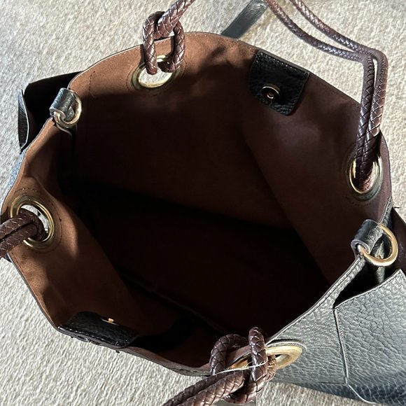 Leather/Flux Handbag with small Pouch Bag - New w/Tags - Picture 5 of 5